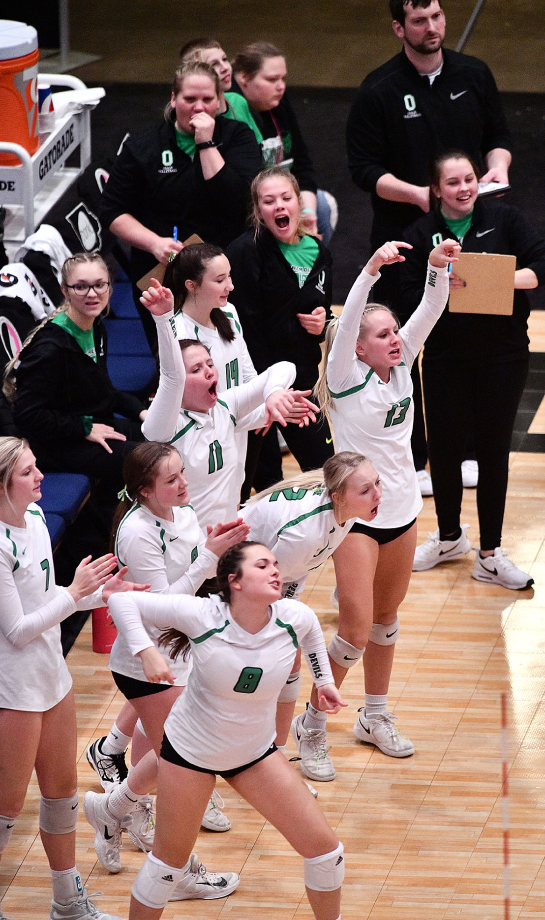 Osage vs Grundy Center state volleyball